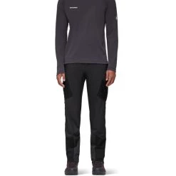 Mammut Aenergy IN Hybrid Pants Men black/vibrant orange -Ski Pants Shop mammut aenergy in hybrid pants men black vibrant orange 2