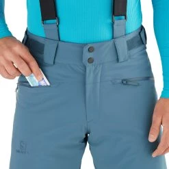 Salomon Force Pants Men mallard blue -Ski Pants Shop salomon force pants men mallard blue 5