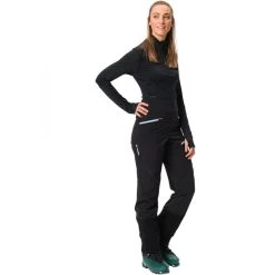 VAUDE Monviso II Softshell Pants Women black -Ski Pants Shop vaude monviso ii softshell pants women black 3